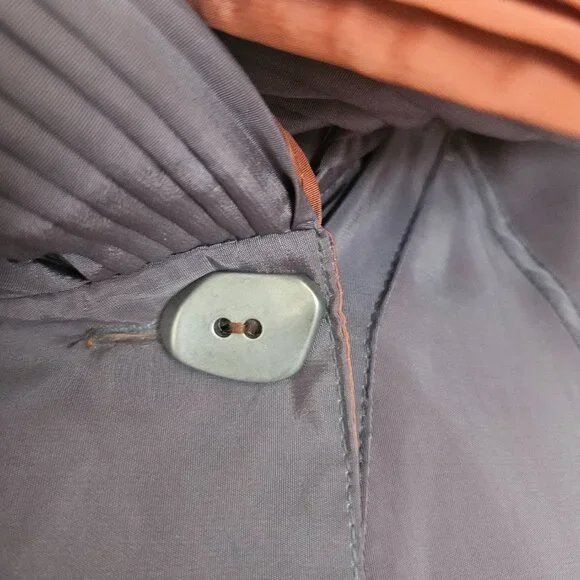 Mycra Pac Donatella Reversible Rain Jacket Hood Brown/Orange SZ 0-Petite US 6-8 - Picture 8 of 16